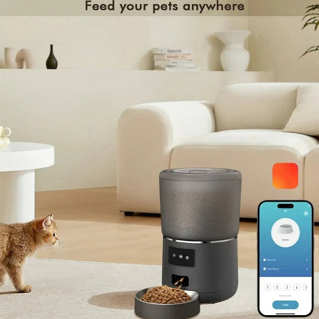 Automatic Pet Food Dispenser with Scheduled Timer and App Portion Control