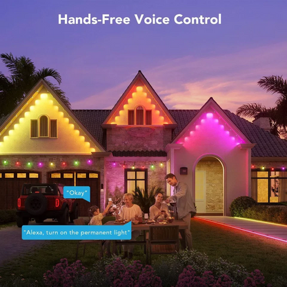 Govee 100ft RGBICW Black Permanent Outdoor Lights Elite Multicolored LED New allveramart