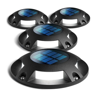 6 LED Solar Driveway Dock Deck Lights Outdoor Waterproof Pathway Garden Landscap allveramart
