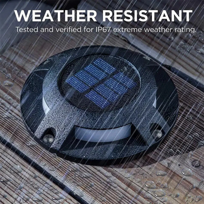 6 LED Solar Driveway Dock Deck Lights Outdoor Waterproof Pathway Garden Landscap allveramart