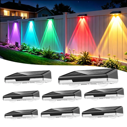 8x Solar Powered LED Lights Door Fence Wall Outdoor Garden Yard Lamp Waterproof allveramart