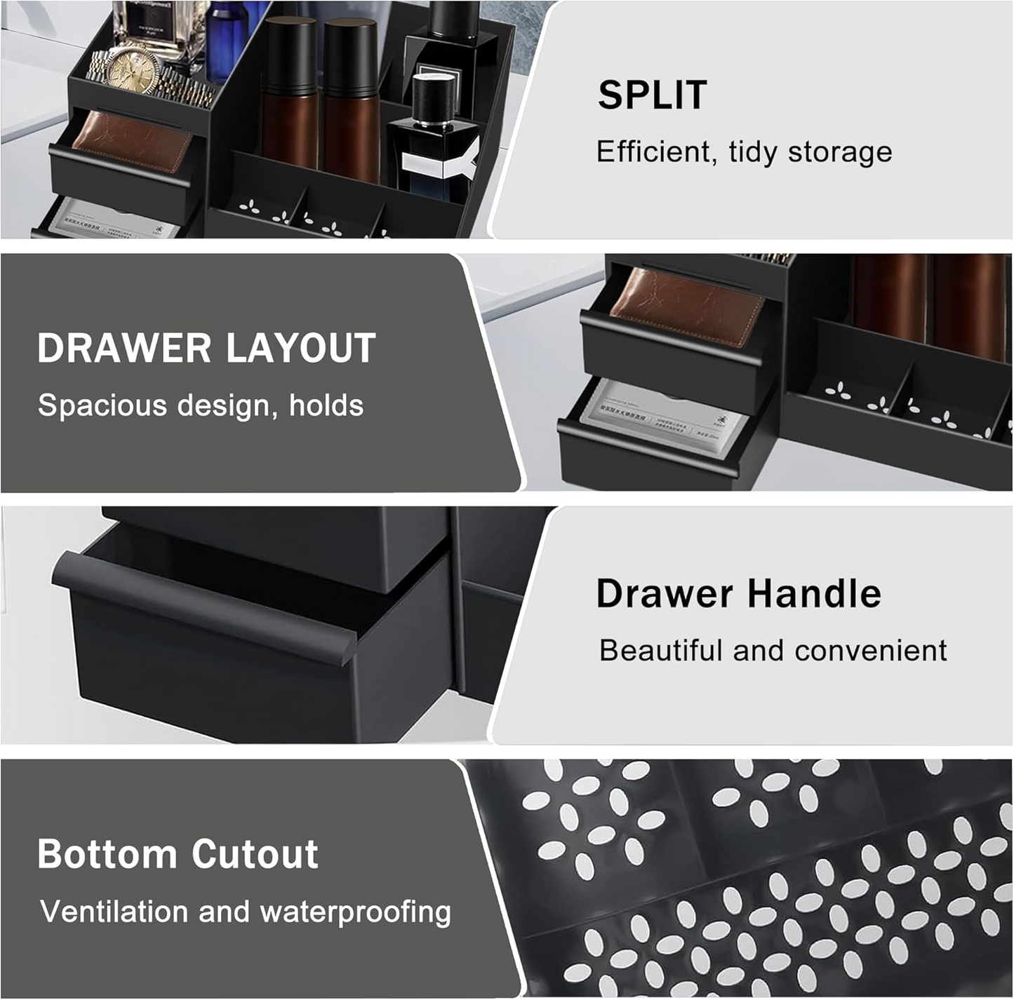 Mens Organizer,Cologne Organizer for Men,Perfume Organizer,Cologne Stand,Perfume Stand,Organizador de Perfumes,Bathroom Countertop Storage,Shelf for Bathroom Counter,Easter Gifts for Men allveramart