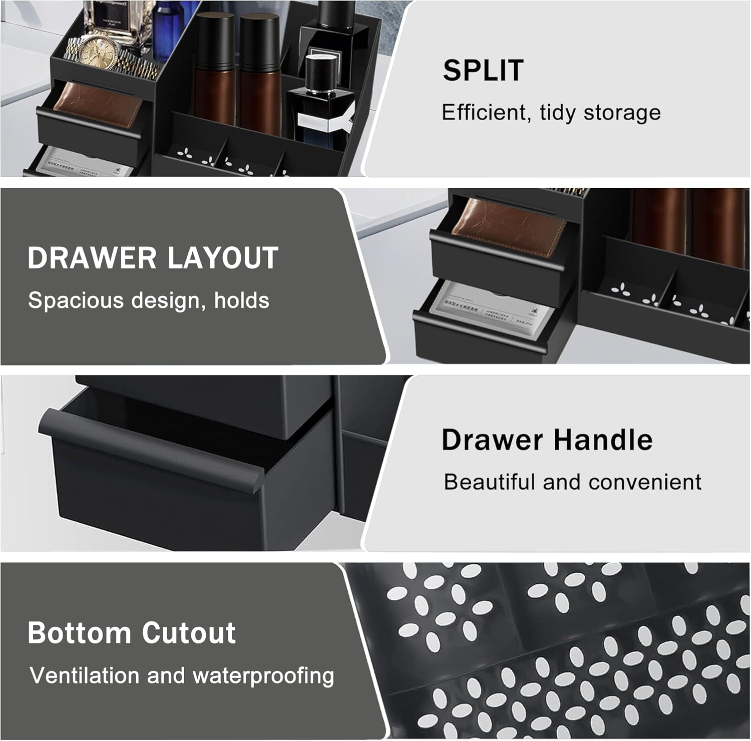 Mens Organizer,Cologne Organizer for Men,Perfume Organizer,Cologne Stand,Perfume Stand,Organizador de Perfumes,Bathroom Countertop Storage,Shelf for Bathroom Counter,Easter Gifts for Men allveramart