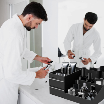 Mens Organizer,Cologne Organizer for Men,Perfume Organizer,Cologne Stand,Perfume Stand,Organizador de Perfumes,Bathroom Countertop Storage,Shelf for Bathroom Counter,Easter Gifts for Men allveramart