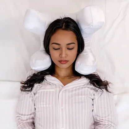 Face Massage Pillow with Washable Silk Pillowcase, Soft High-Quality Beauty Pillow with Plush Silky Polyester Filling for Ultimate Sleeping Comfort allveramart