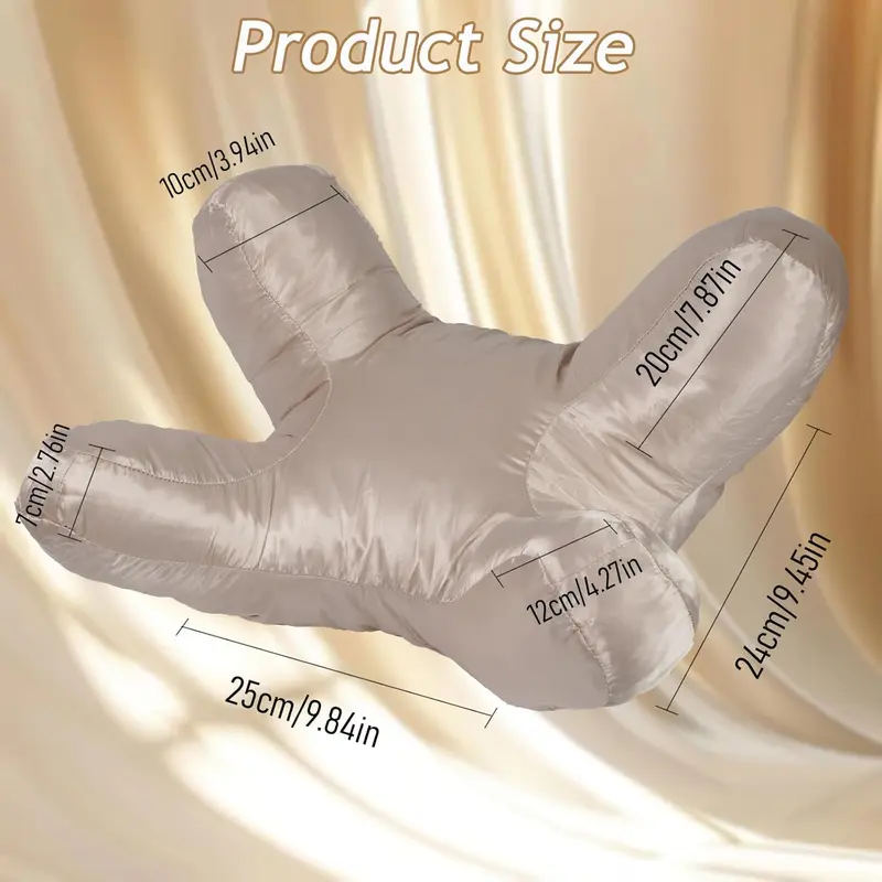 Face Massage Pillow with Washable Silk Pillowcase, Soft High-Quality Beauty Pillow with Plush Silky Polyester Filling for Ultimate Sleeping Comfort allveramart