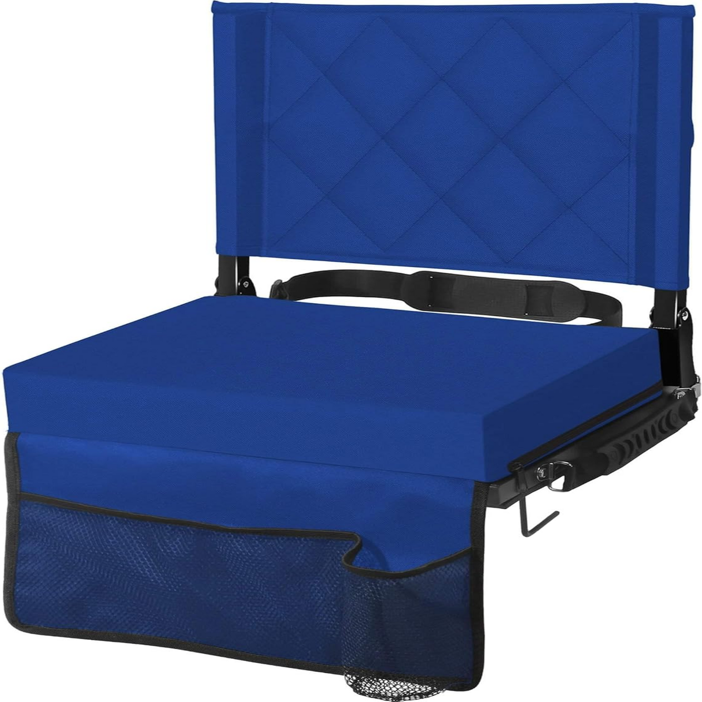 Stadium Seats for Bleachers with Back Support, Bleacher Seats with Backs and Cushion Wide, Padded Portable Folding Comfort Stadium Chair with Shoulder Strap for Football Baseball Games allveramart