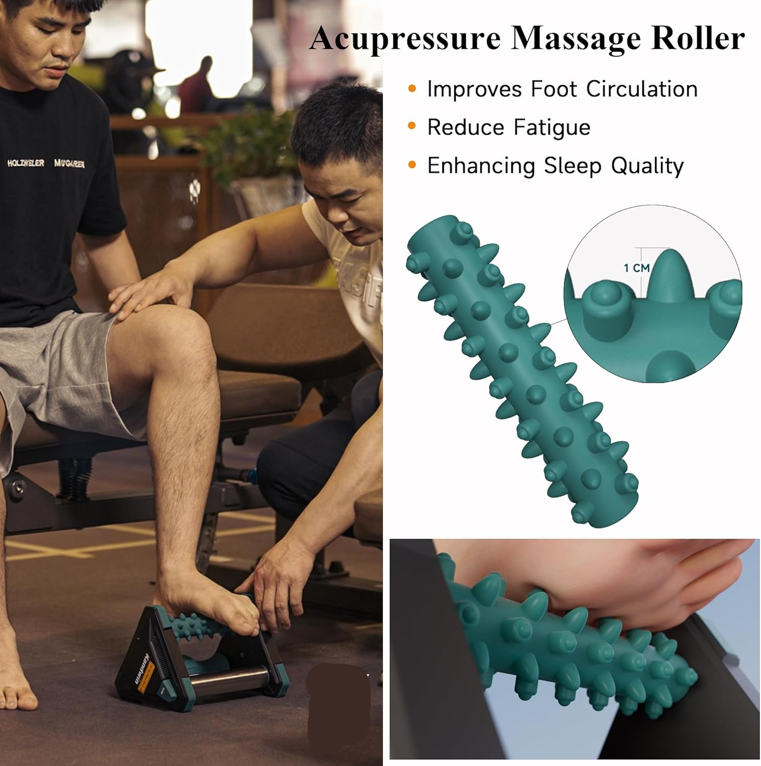 Icing Plantar Fasciitis Relief Foot Roller Massager, Green | Cold Rolling Massage Tool for Heel Arch Pain & Sore Tired Feet, Runners, Athletes, Standing Workers, Home Office Gym Use allveramart
