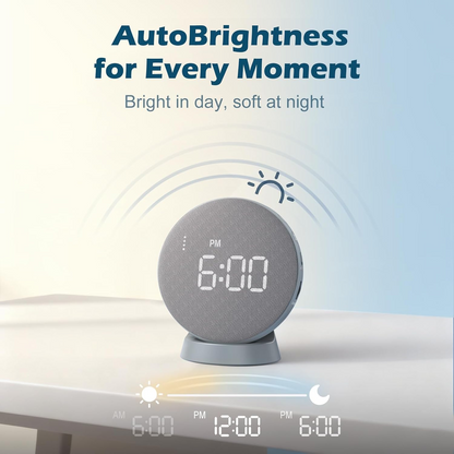 REACHER Super Loud Vibrating Alarm Clock for Heavy Sleepers Adults & Teens, Cordless Under-Pillow Bed Shaker Alarm, Rechargeable Battery Powered Travel Clock, Auto-Dim Display allveramart