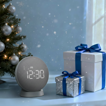 REACHER Super Loud Vibrating Alarm Clock for Heavy Sleepers Adults & Teens, Cordless Under-Pillow Bed Shaker Alarm, Rechargeable Battery Powered Travel Clock, Auto-Dim Display allveramart