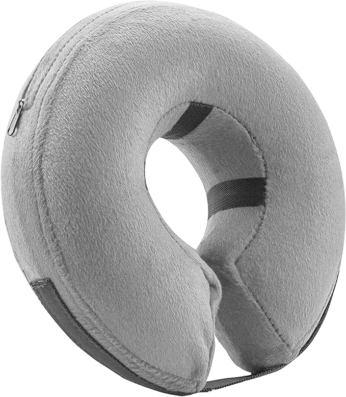 BENCMATE Inflatable Dog Cone Collar Alternative, Soft Dog Cone for Small Medium Large Dogs and Cats, Neck Recovery ECollar Donut Collar After Surgery (Large, Blue) allveramart
