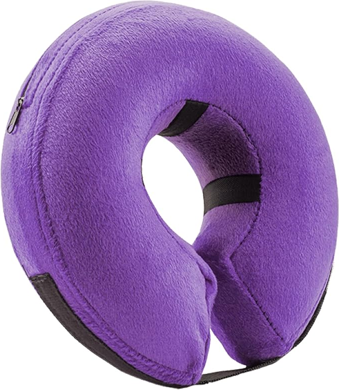 BENCMATE Inflatable Dog Cone Collar Alternative, Soft Dog Cone for Small Medium Large Dogs and Cats, Neck Recovery ECollar Donut Collar After Surgery (Large, Blue) allveramart