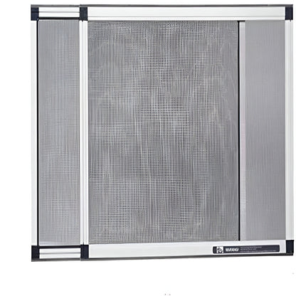 Fiberglass Window Screen with Aluminum Frame and Felt Seal, Pack of 2