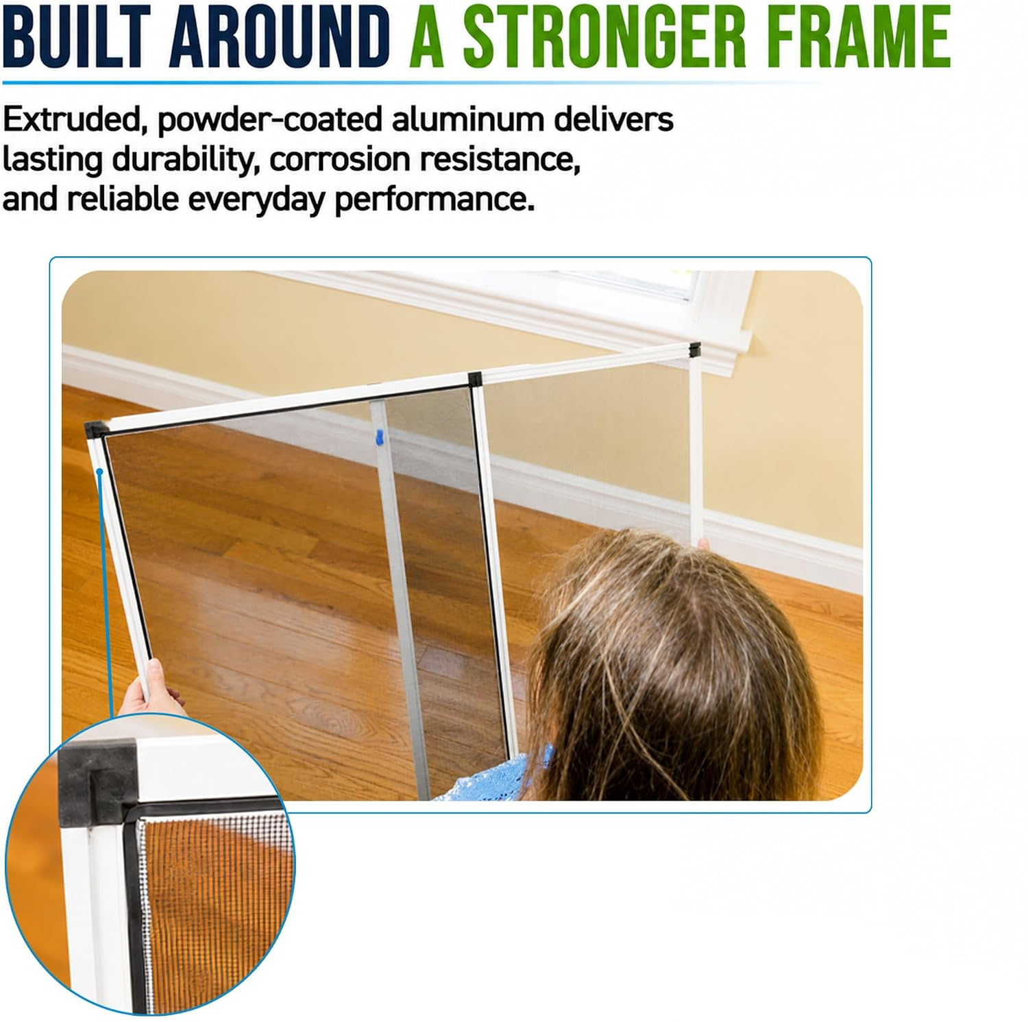 Fenestrelle Expandable Window Screen – 15″ H × 21″–40″ W Horizontal, 2‑Way Adjustable Window Screen with Flame Resistant Fiberglass Mesh, Pack of 2 allveramart