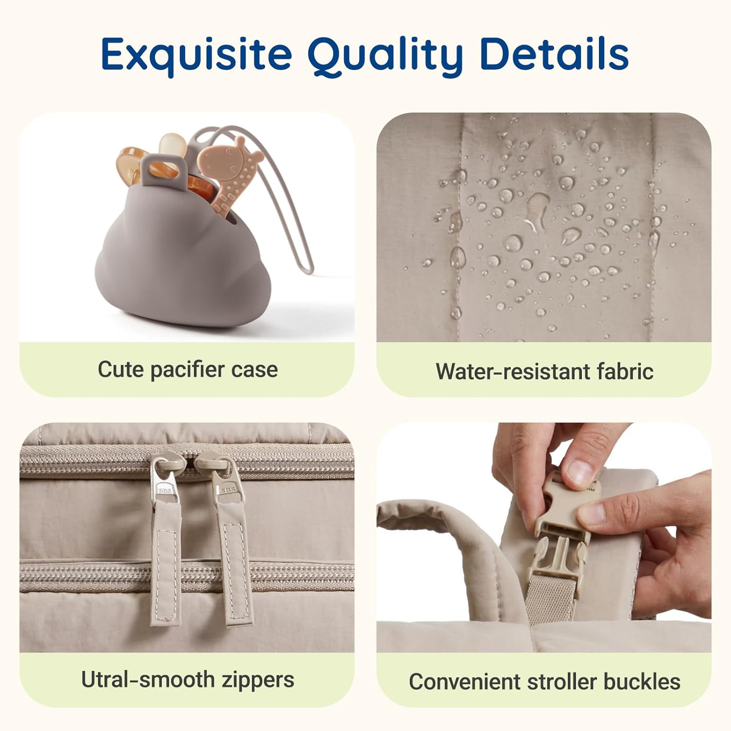 mommore Diaper Bag Backpack, Baby Bag with Waterproof Changing Pad and Stroller Straps for Toddler, Diaper Backpack for Mom Dads with Insulated Pockets & Pacifier Case, Baby Essential, Brown allveramart