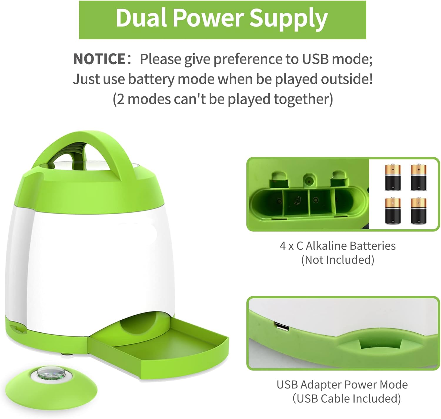 PETGEEK Dog Treat Dispenser with Button, Automatic Dog Feeder with Remote Control and Dual Power Supply, Dogs Puzzle Toys and Interactive Pet Stimulation Toys for Indoor or Outdoor Play(Green) allveramart