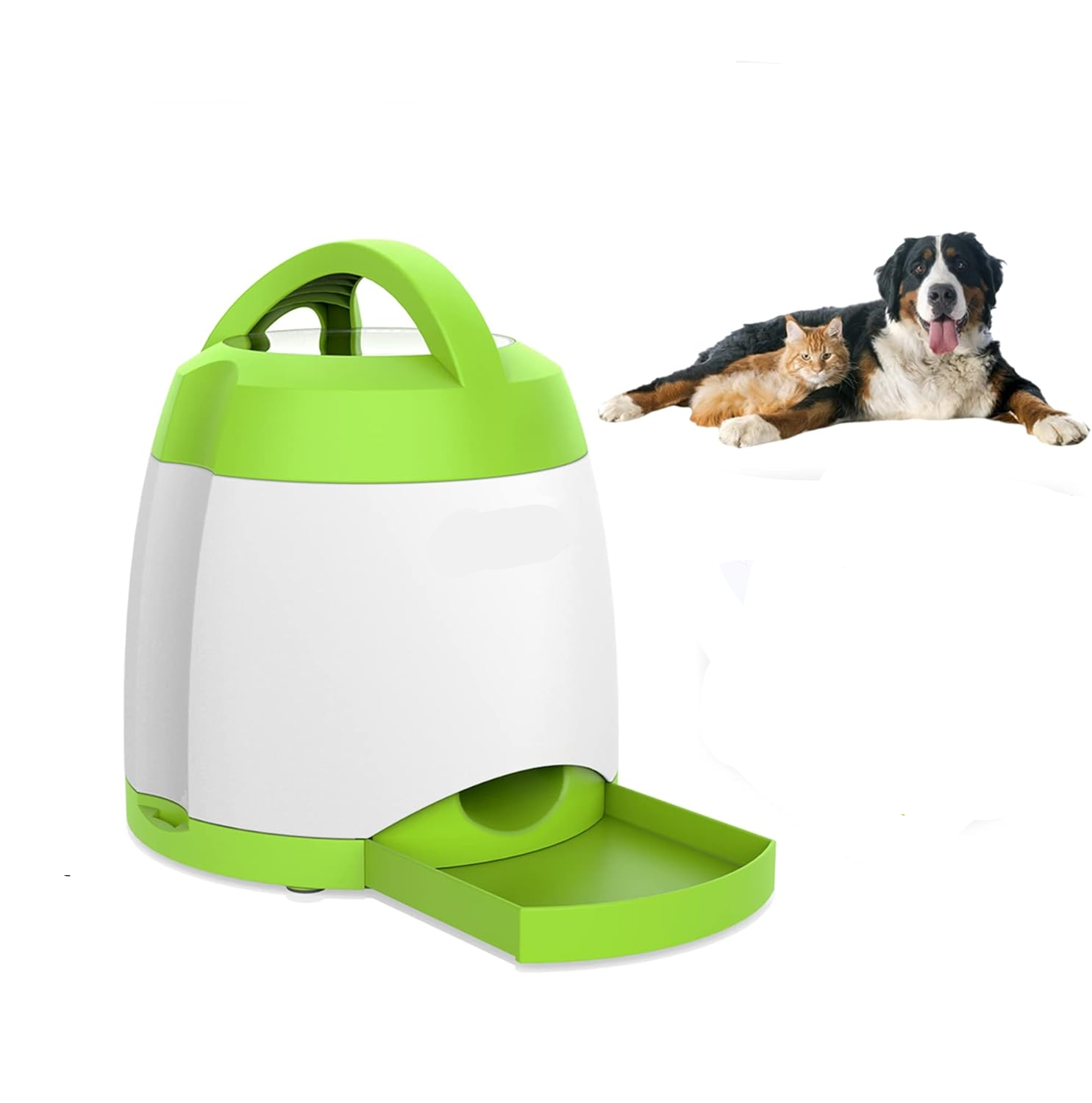 Interactive Dog Treat Dispenser with Remote Control and Dual Power, Puzzle Toy for Indoor Outdoor Play All Vera Mart