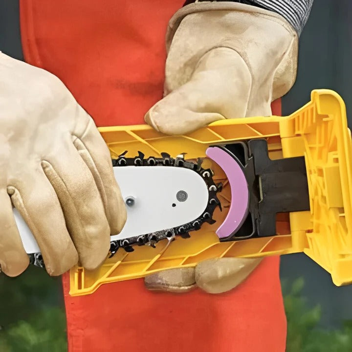 Chainsaw Teeth Sharpener, Adjustable Chain Sharpening Attachment