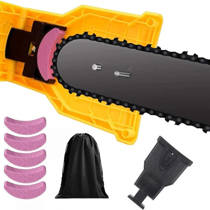 Chainsaw Teeth Sharpener, Adjustable Chain Sharpening Attachment