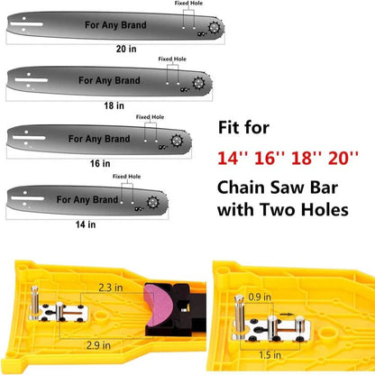 Chainsaw Teeth Sharpener, Adjustable Chain Sharpening Attachment