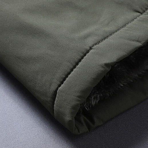 Mens Padded Fleece Jacket With Multiple Zip Pockets