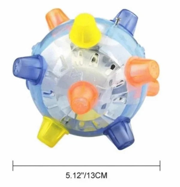 LED Jumping Ball for Dogs, Interactive Bouncing Light-Up Toy