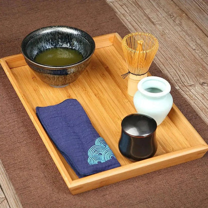 Traditional Matcha Tea Set with Ceramic Bowl with Bamboo Whisk and Spoon