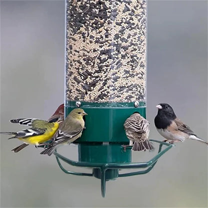 Squirrel-Proof Bird Feeder with Clear Seed Tube