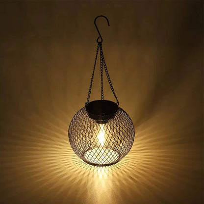 LED Solar Lantern, Outdoor Hanging Lamp for Pathway