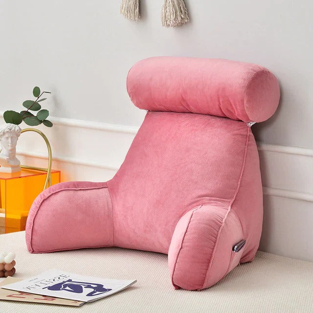 Bed Rest Pillow, Reading Cushion with Arm Supports
