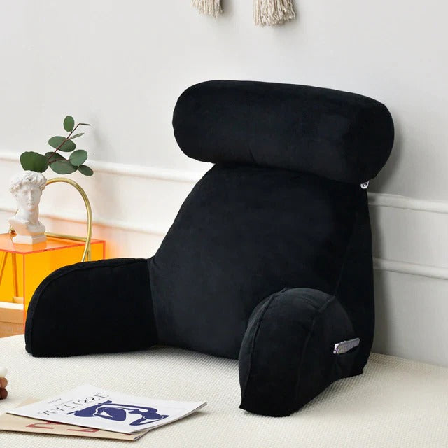 Bed Rest Pillow, Reading Cushion with Arm Supports