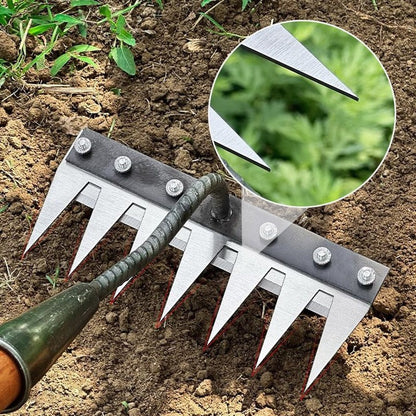 Garden Rake for Yard Debris Collection