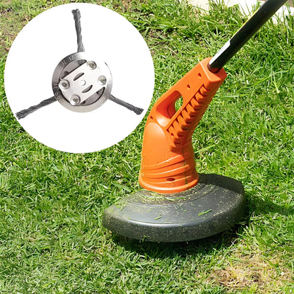 Lawn Mower Steel Brush Attachment for Weeds and Trimming