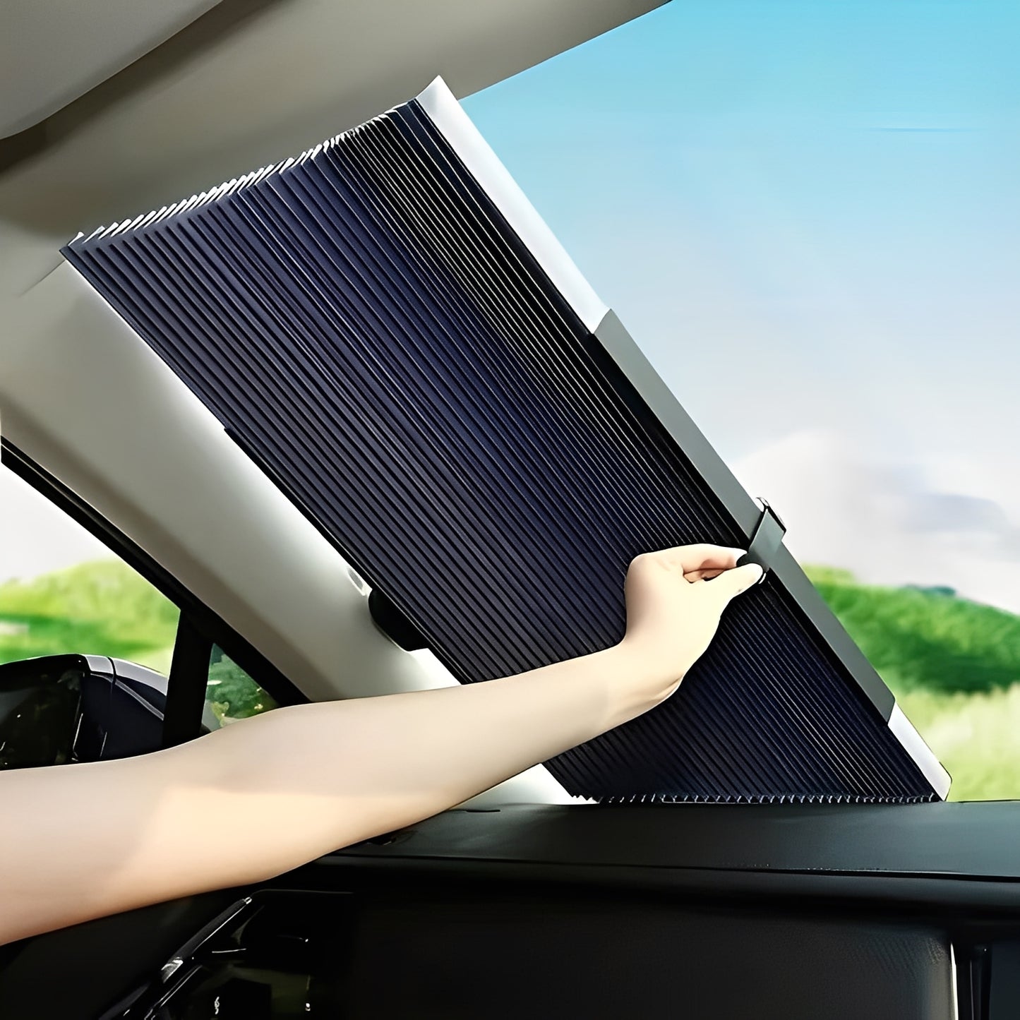 Retractable Sunshade Curtains for Car Windows