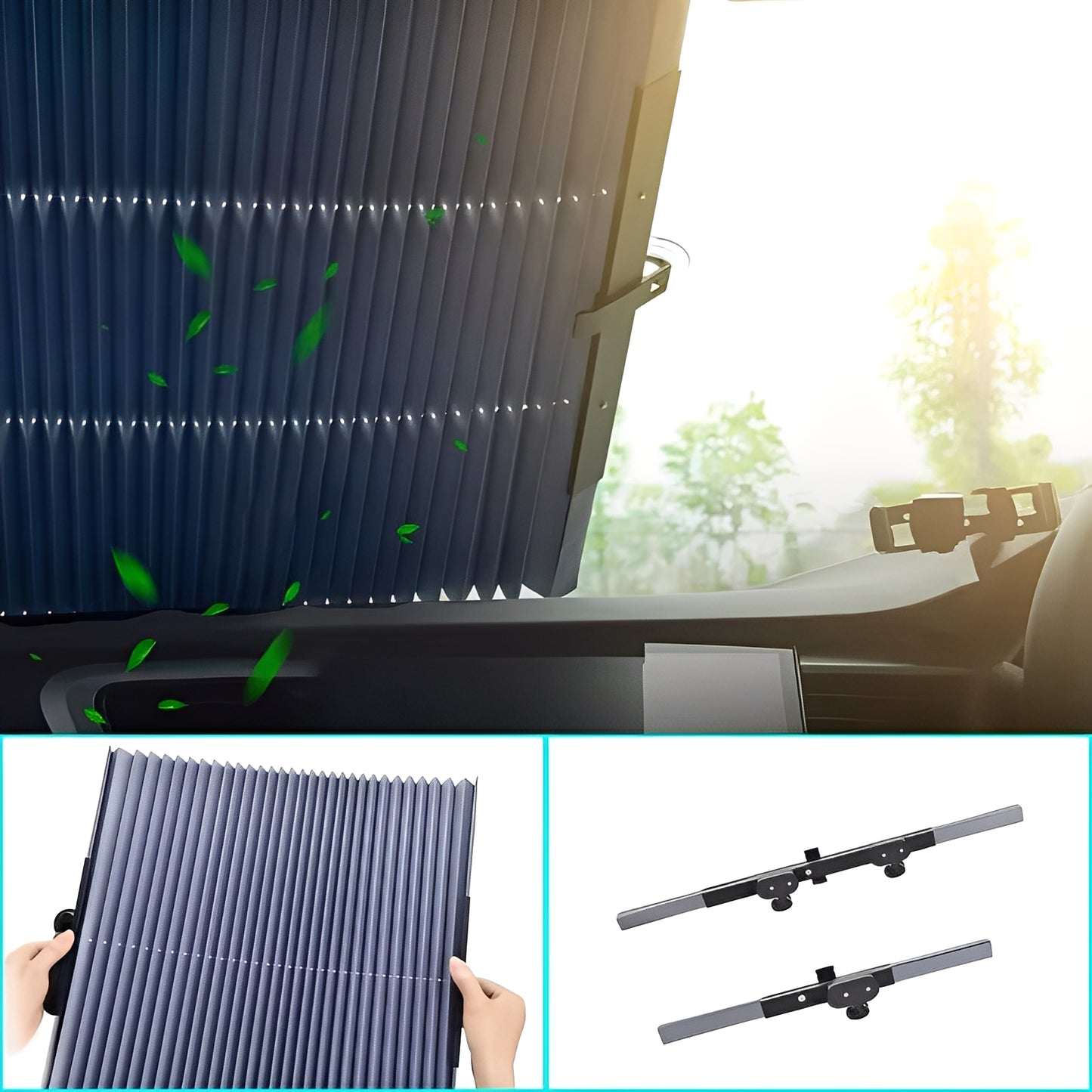 Retractable Sunshade Curtains for Car Windows