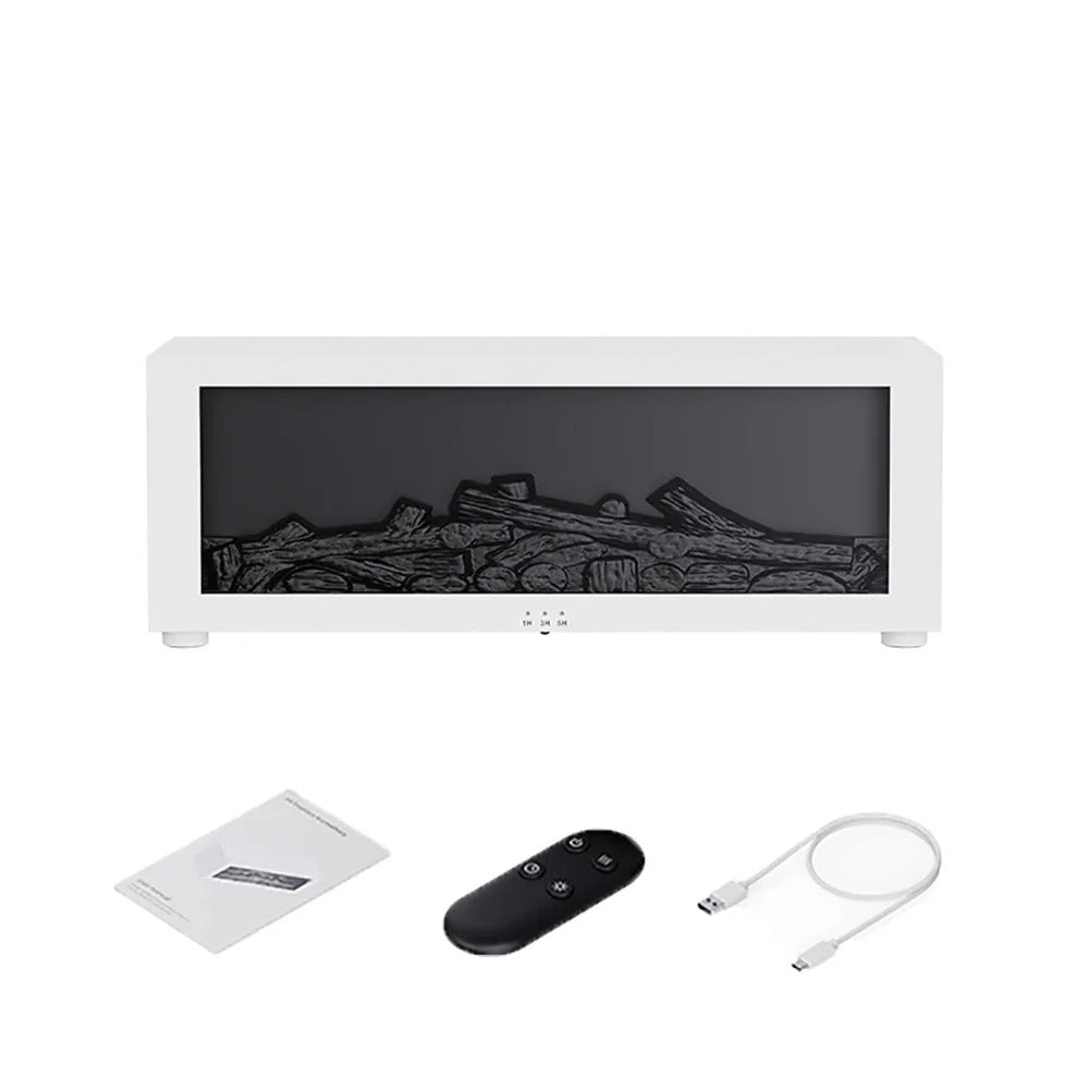 Mist Humidifier and Aroma Diffuser with Flame Effect