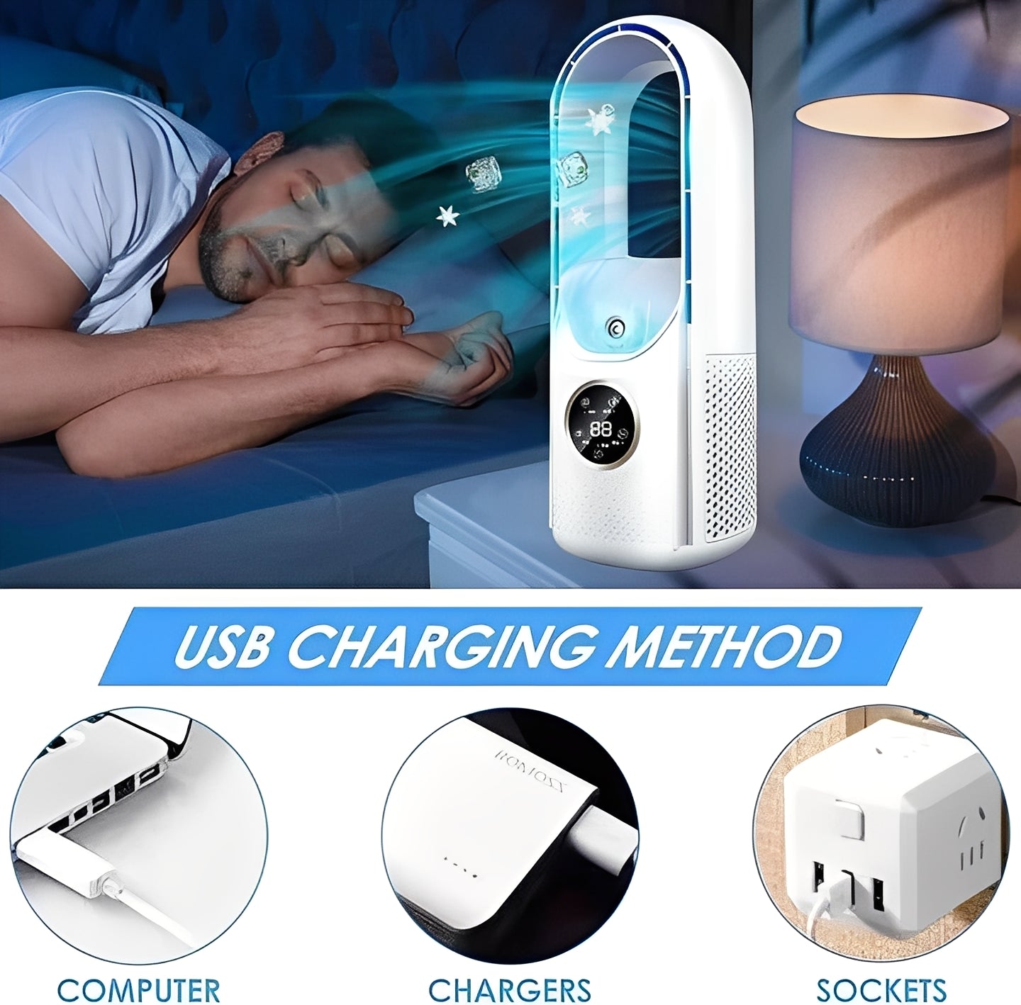 Bladeless Portable Cooling Fan