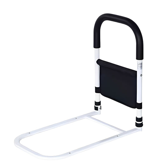 Adjustable Bedside Support Rail for Assisted Entry and Repositioning