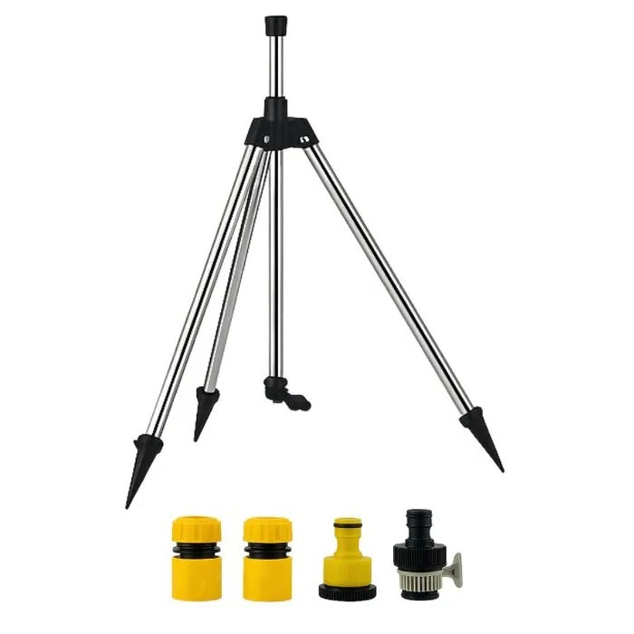 Adjustable Tripod Sprinkler with Rotating Head for Yard Watering