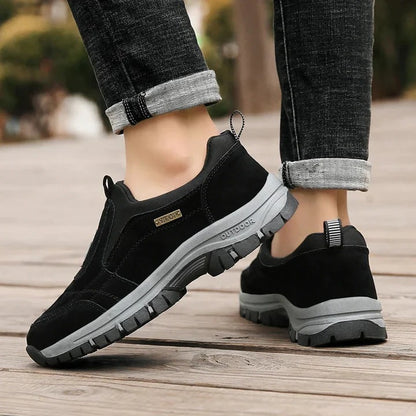 Hiking and Walking Shoes With Cushioned Insole and Rubber Outsole