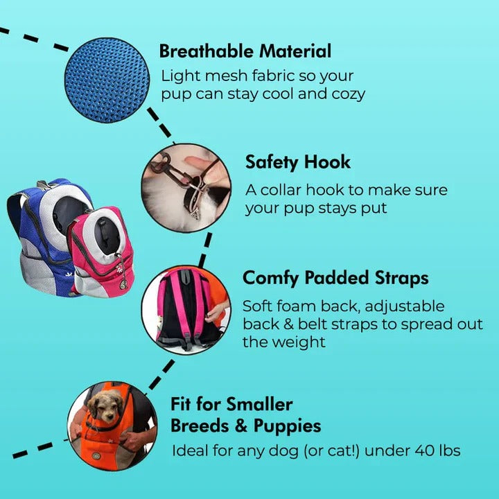 Fur Pet Carrier with Adjustable Straps