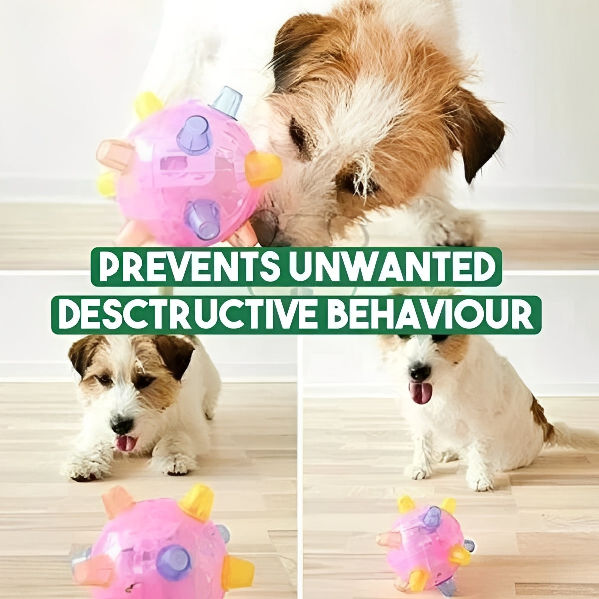 Rechargeable Dog Ball Toy with Jumping and Bouncing Action