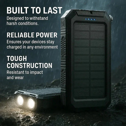 Portable 30,000mAh Solar USB Power Bank