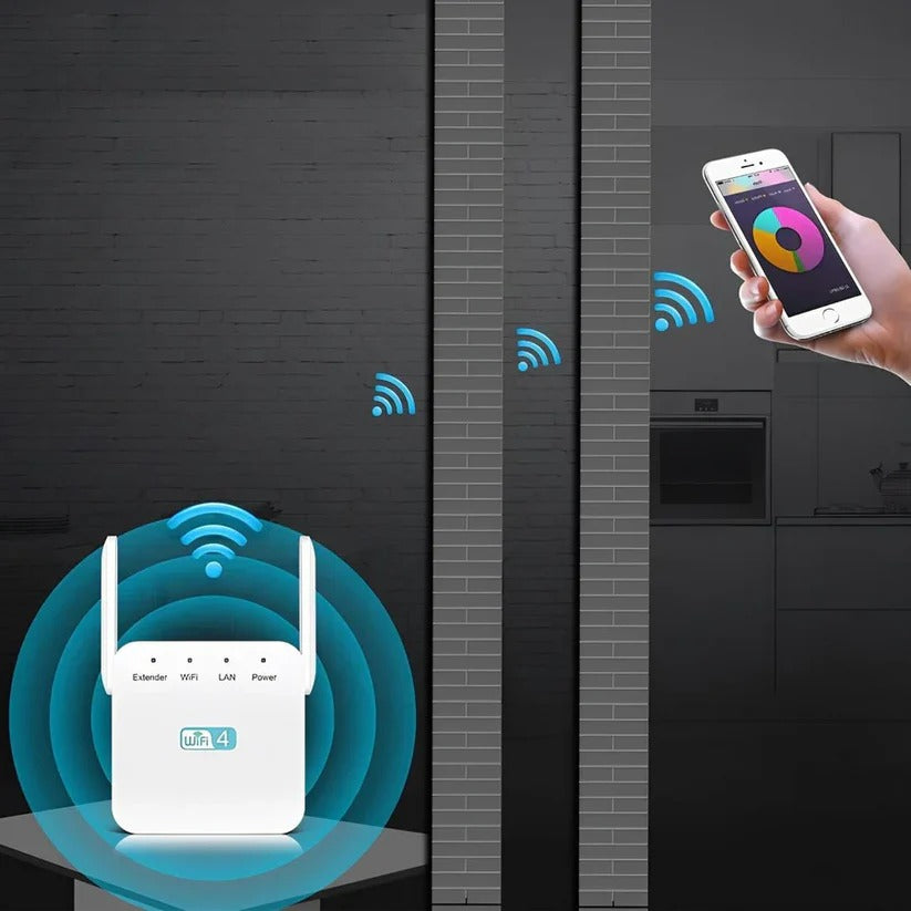 WiFi Repeater for 2.4GHz Network Extension, Up to 300Mbps