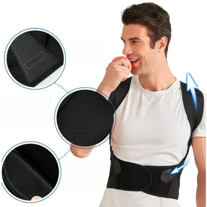 Adjustable Upper Back Posture Support, Alignment Trainer Strap