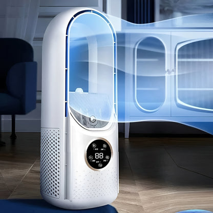 Portable Evaporative Air Cooler with Blade Free Design