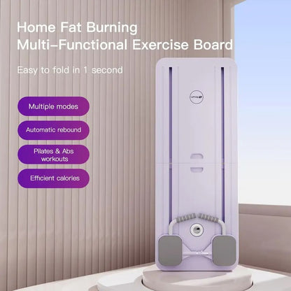 Core Strength Training Board with Integrated Timer and Foot Straps