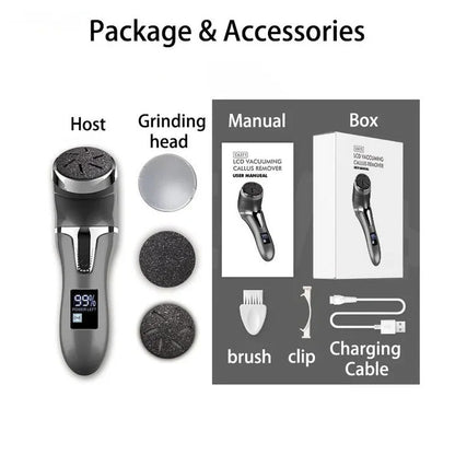 Rechargeable Electric Foot Callus Shaver with Dual Speed Settings