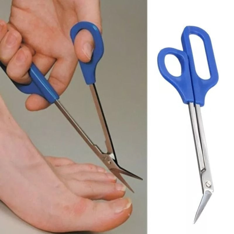 Long Reach Toe Nail Clippers and Scissors Set, High Leverage Grip