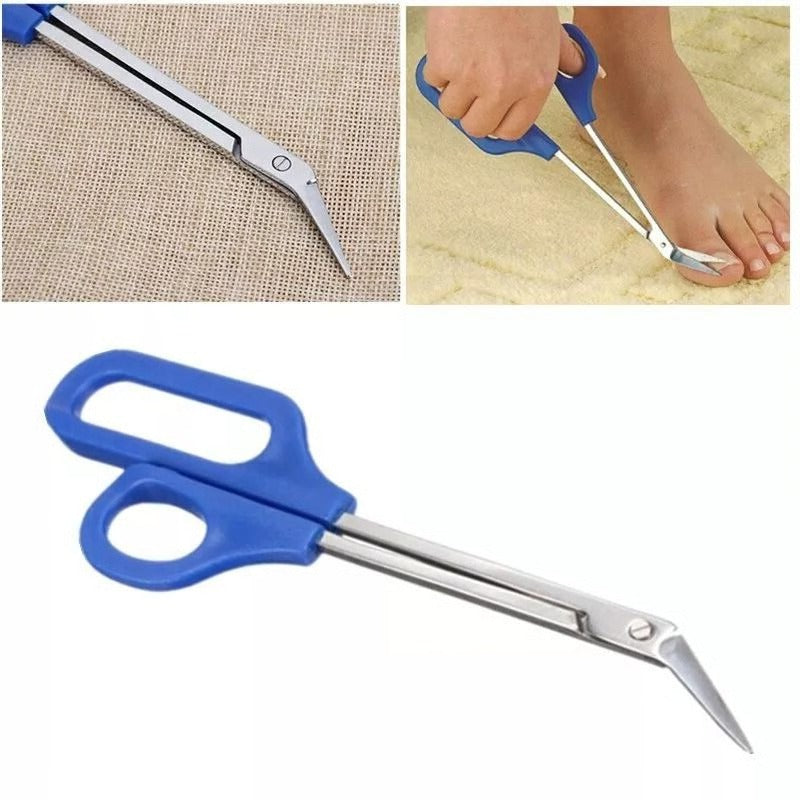 Long Reach Toe Nail Clippers and Scissors Set, High Leverage Grip